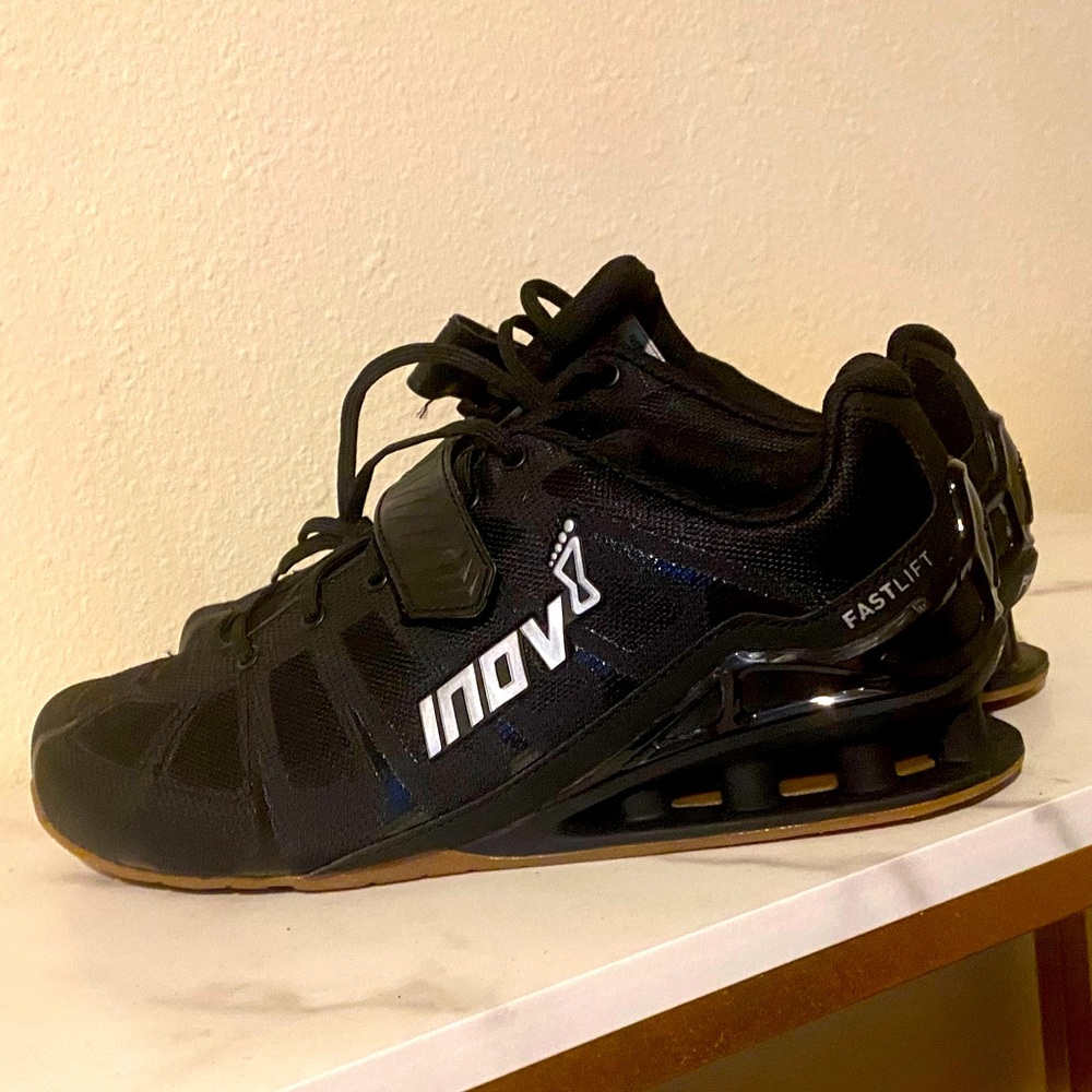 Inov8 360 weightlifting shoes. Black men’s 9, women’s 10.5. Brand new never worn